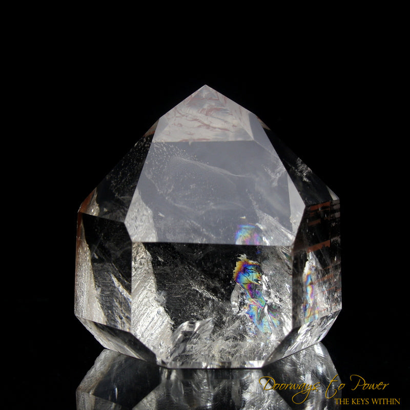 Golden Tangerine Dream Lemurian Crystal 'Densities & Doorways'