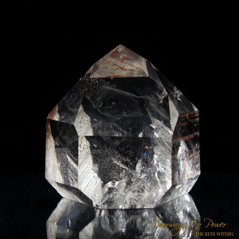 Golden Tangerine Dream Lemurian Crystal 'Densities & Doorways'