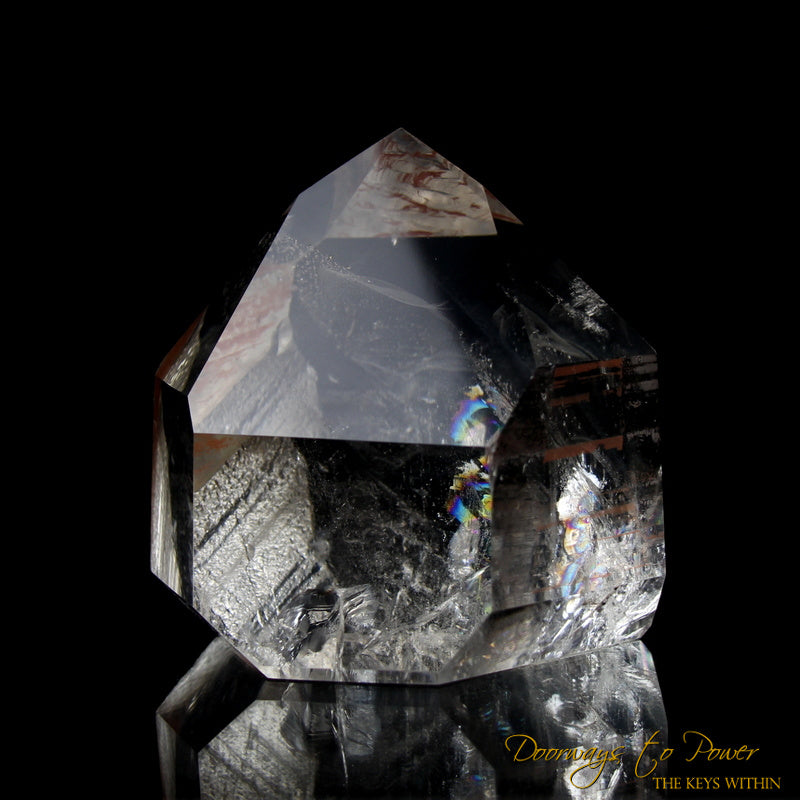 Golden Tangerine Dream Lemurian Crystal 'Densities & Doorways'