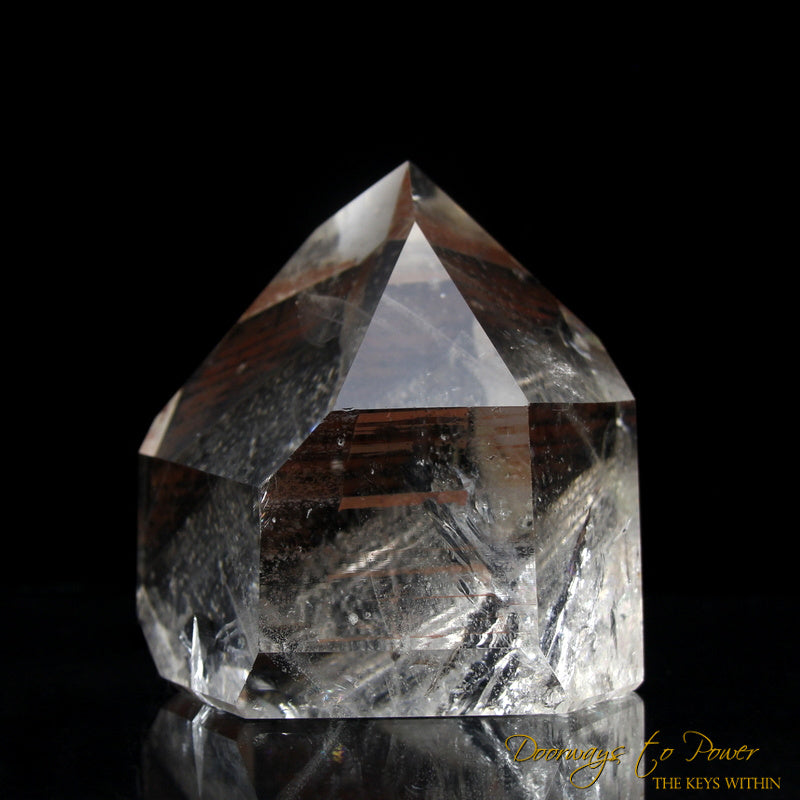 Golden Tangerine Dream Lemurian Crystal 'Densities & Doorways'