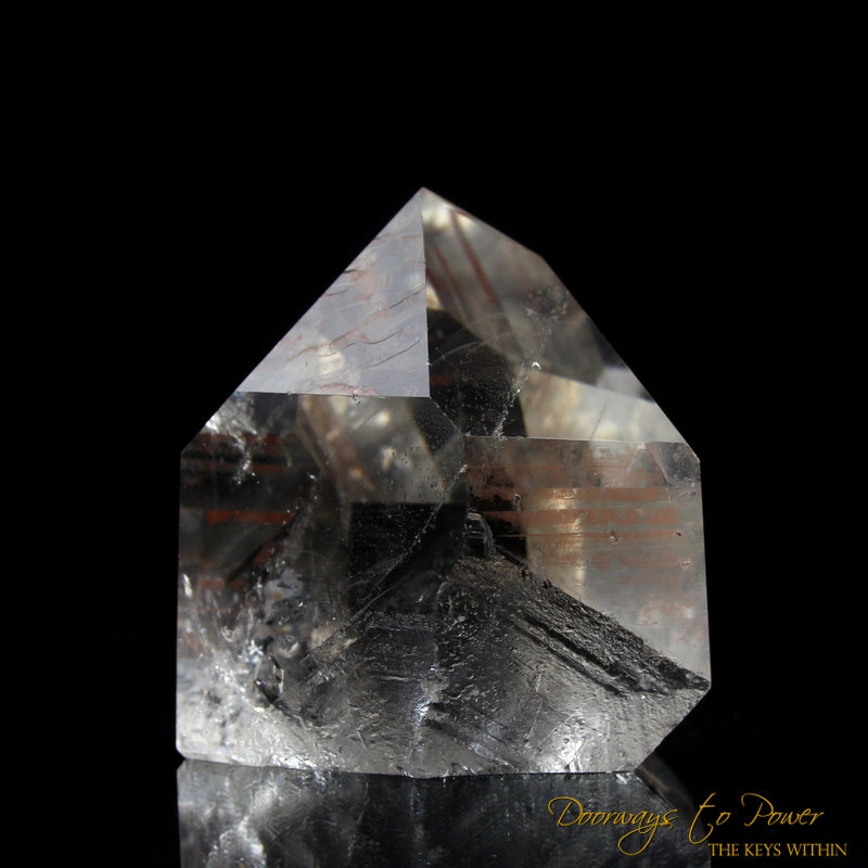 Golden Tangerine Dream Lemurian Crystal 'Densities & Doorways'