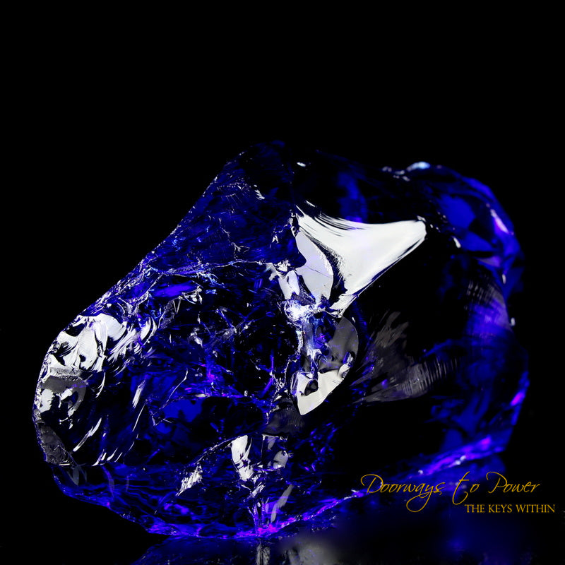 Tanzanite Fire Monatomic Andara Crystal Sculpture 'Galactic Re Calibration'