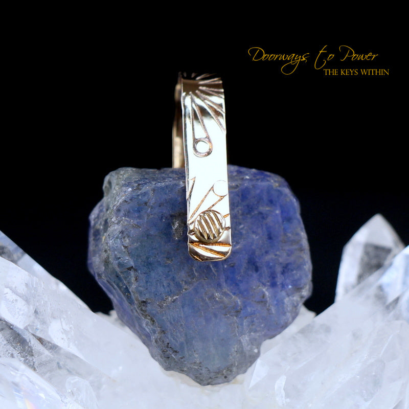 Tanzanite Light Language Crystal Pendant ™ 14k