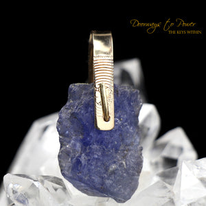 Tanzanite Light Language Crystal Pendant ™ 14k