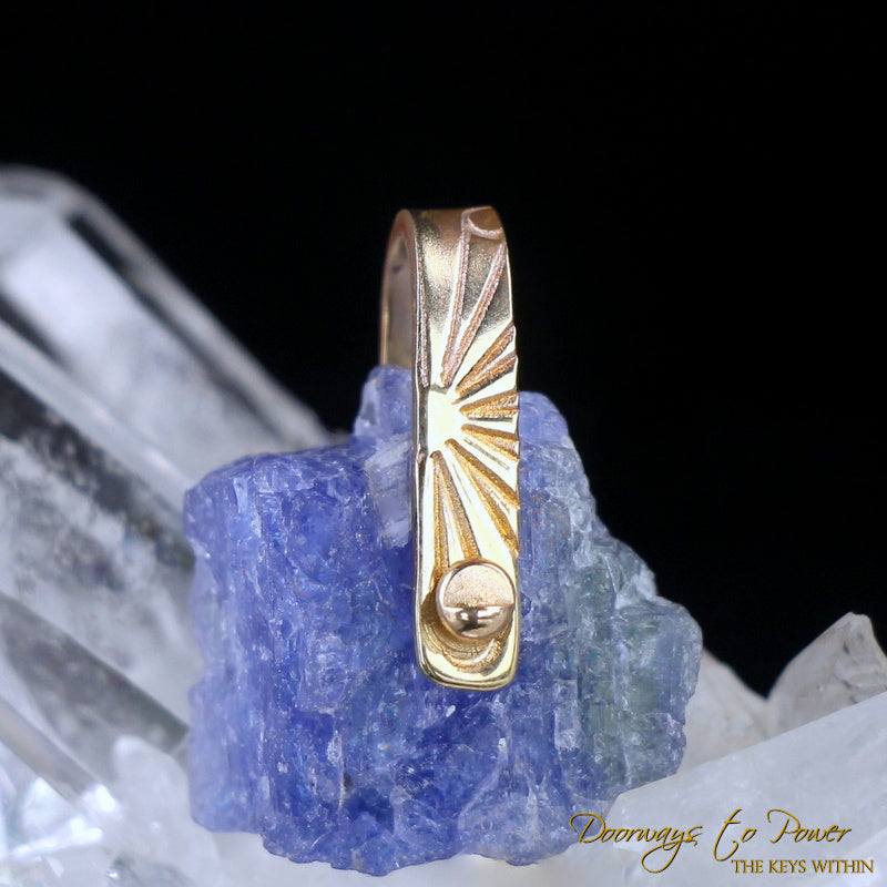 Tanzanite Light Language Crystal Pendant ™ 14k