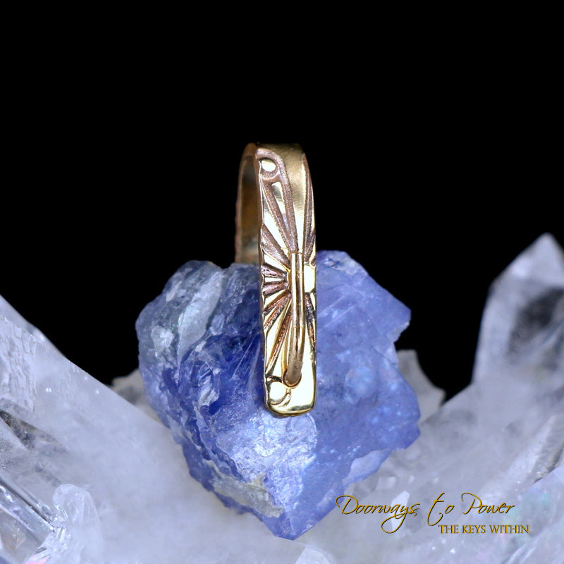 Tanzanite Light Language Crystal Pendant ™ 14k