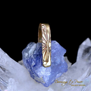 Tanzanite Light Language Crystal Pendant ™ 14k