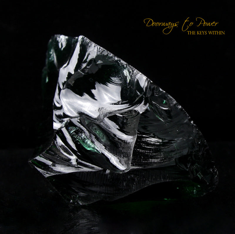 Thoth the Atlantean Emerald Green Andara Crystal 'Master of Mysteries' from 1995.