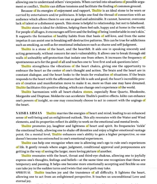 Thulite Crystal Properties