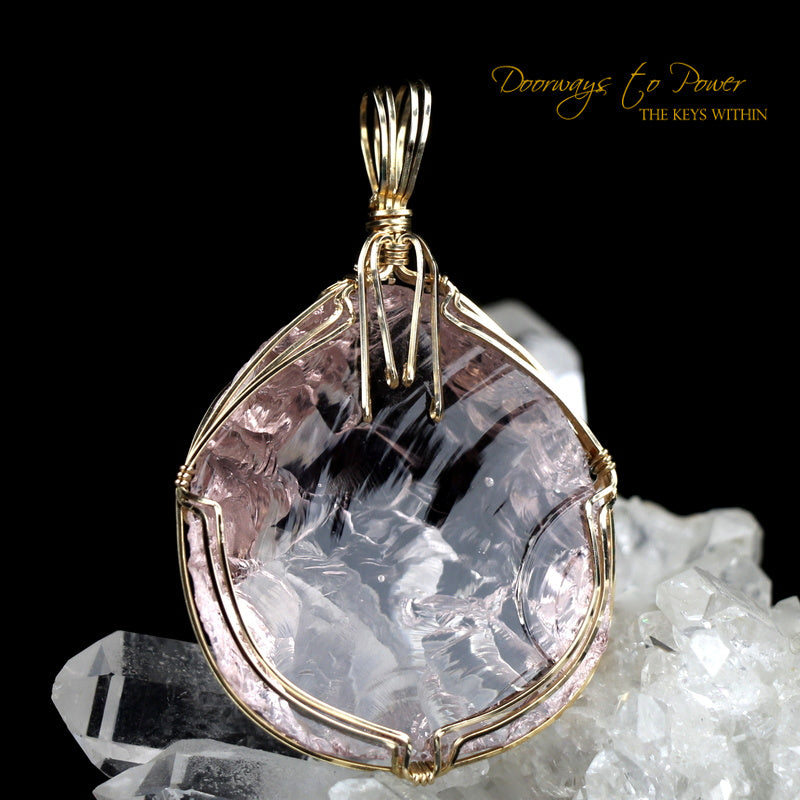 VENUSIAN PINK Andara Crystal Pendant 14k Lady Nellie Andara