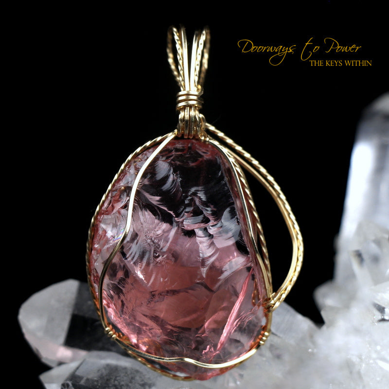 VENUS (IAN) PINK Andara Crystal Pendant 14k 'Soul Star Love'