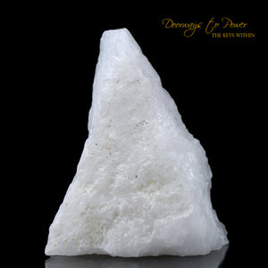 White Azeztulite Crystal Altar Stone Azozeo Activated