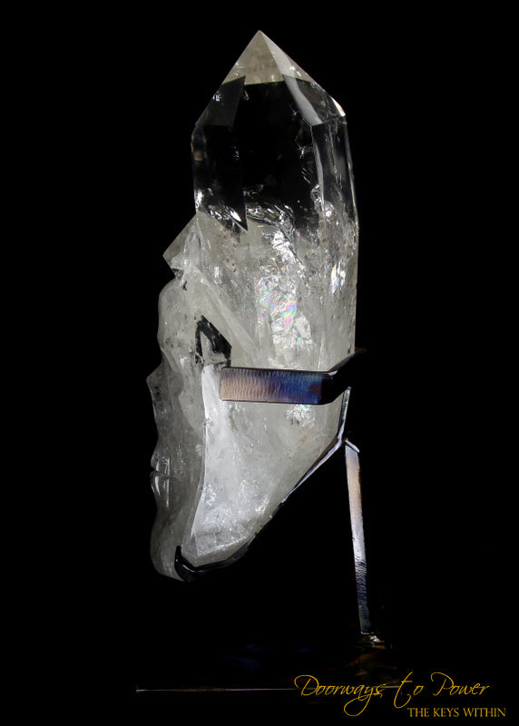 XL Clear Quartz Crystal GUARDIAN Skull Powerful 