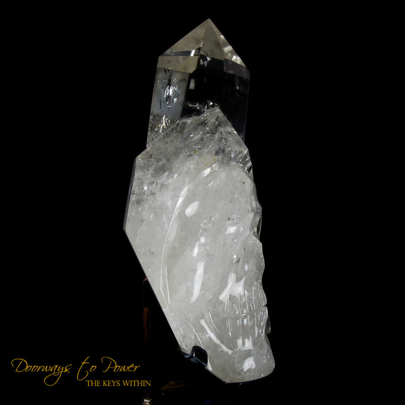 XL Clear Quartz Crystal GUARDIAN Skull Powerful 