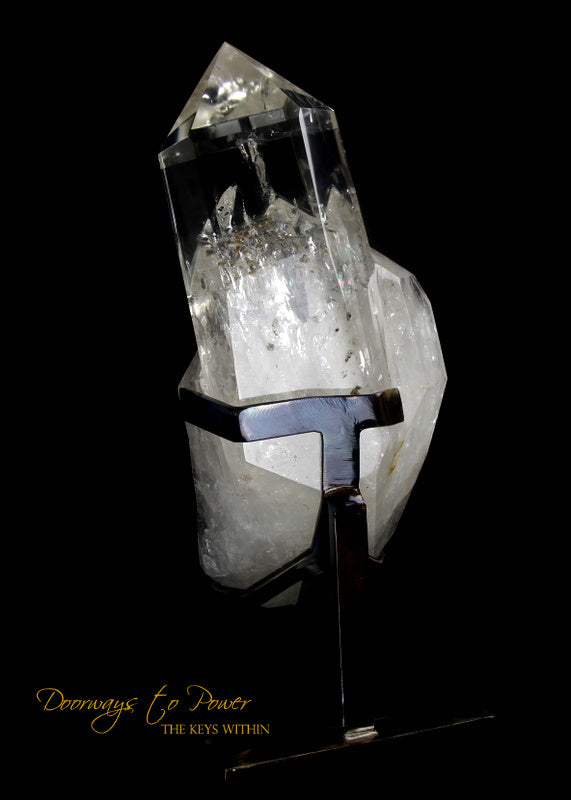 XL Clear Quartz Crystal GUARDIAN Skull Powerful 