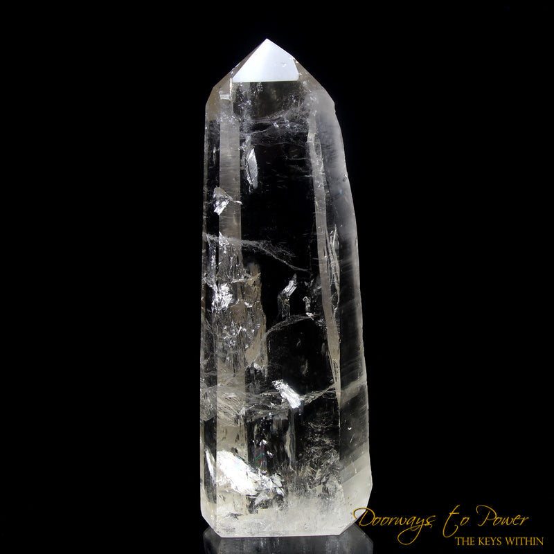 Golden Lemurian Quartz Crystal 9D Energy Gateway 'Believe & Breakthrough'