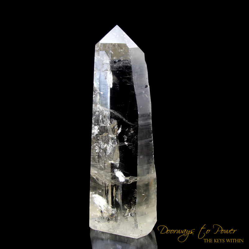 Golden Lemurian Quartz Crystal 9D Energy Gateway 'Believe & Breakthrough'