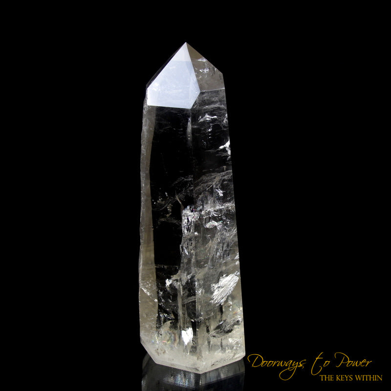 Golden Lemurian Quartz Crystal 9D Energy Gateway 'Believe & Breakthrough'