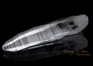 XL 9" Lemurian Light Quartz Crystal Laser Wand 'Sword of Light'