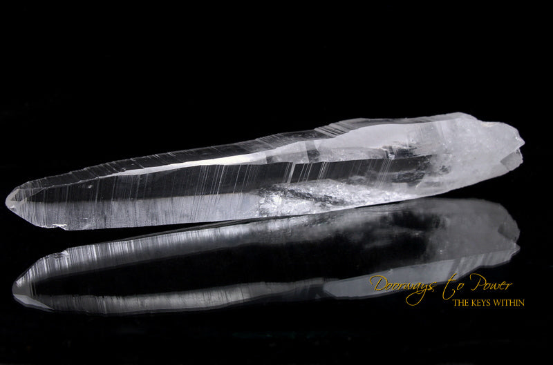 XL 9" Lemurian Light Quartz Crystal Laser Wand 'Sword of Light'