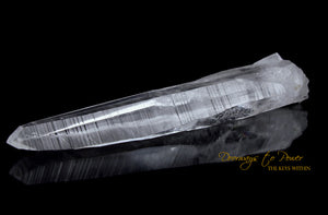 XL 9" Lemurian Light Quartz Crystal Laser Wand 'Sword of Light'