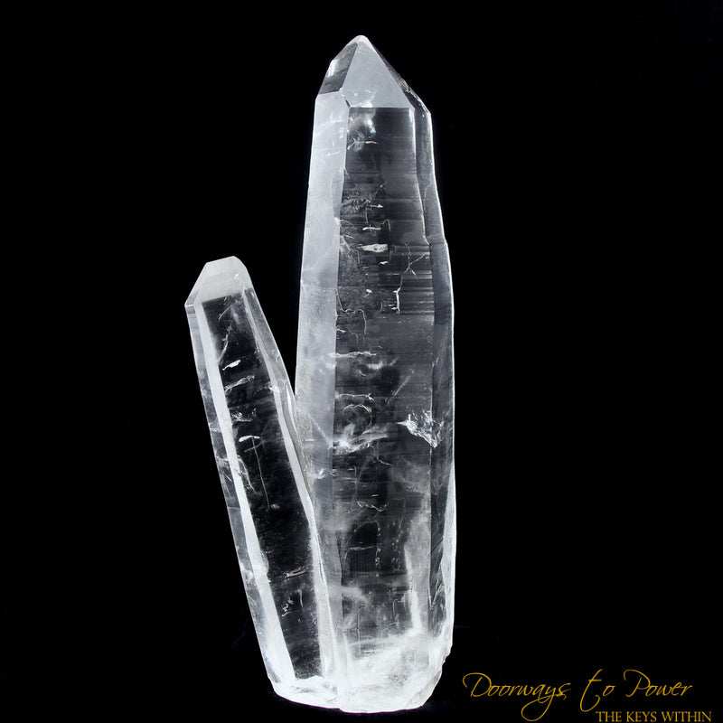 XL Lemurian Tantric Twin Quartz Crystal Specimen 'Beloved'