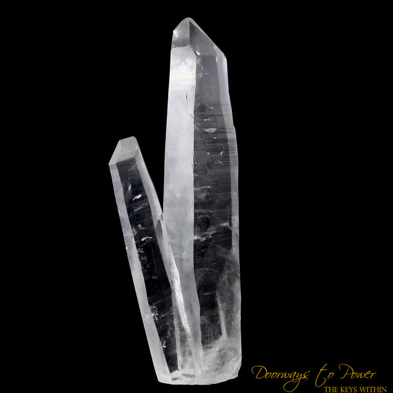 XL Lemurian Tantric Twin Quartz Crystal Specimen 'Beloved'