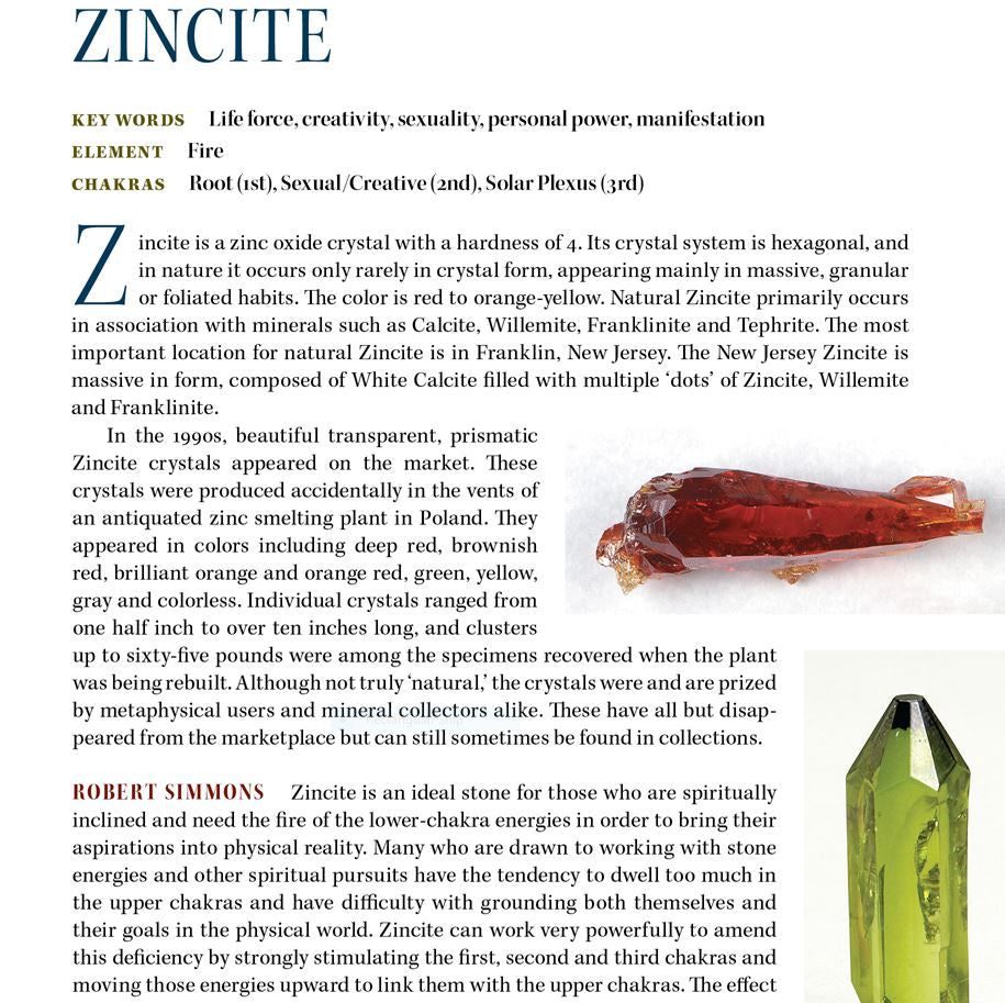 Zincite Crystal Properties