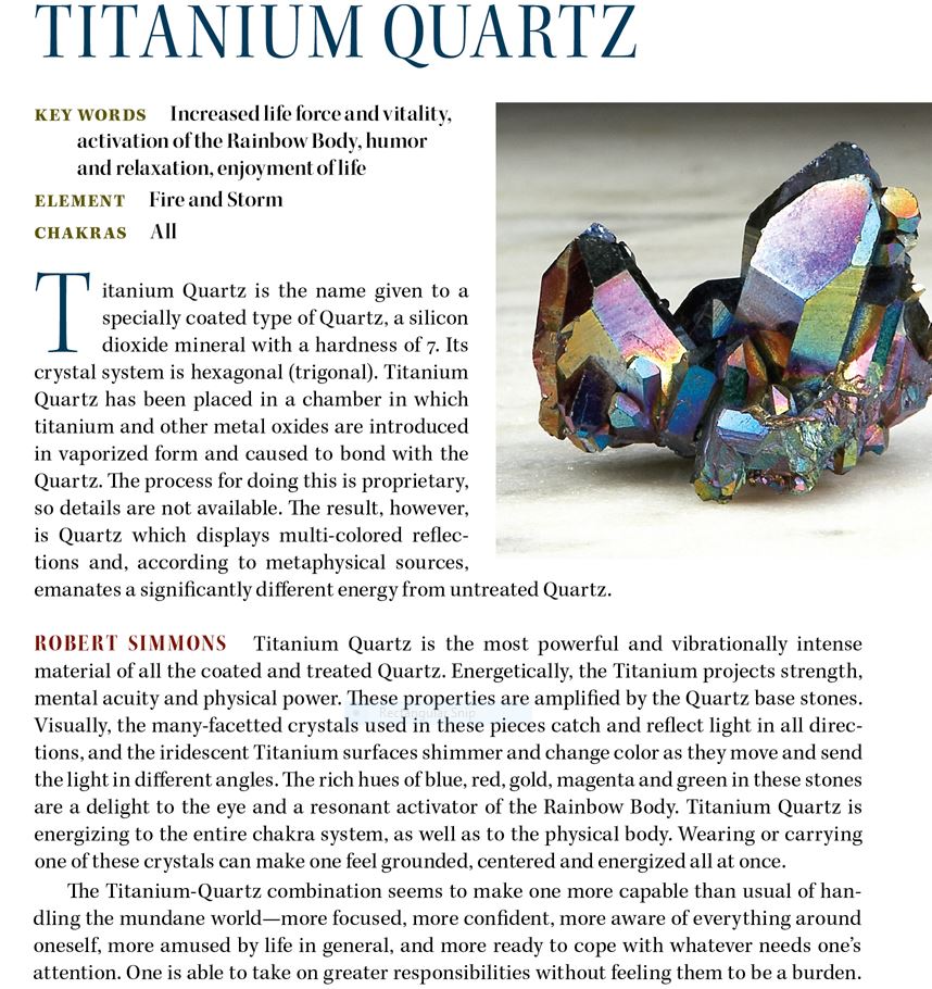 Titanium Aura Quartz Crystal Properties