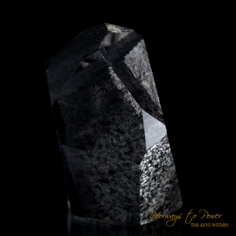 Black Phantom Lemurian Quartz Master Crystal 'The Protector' 