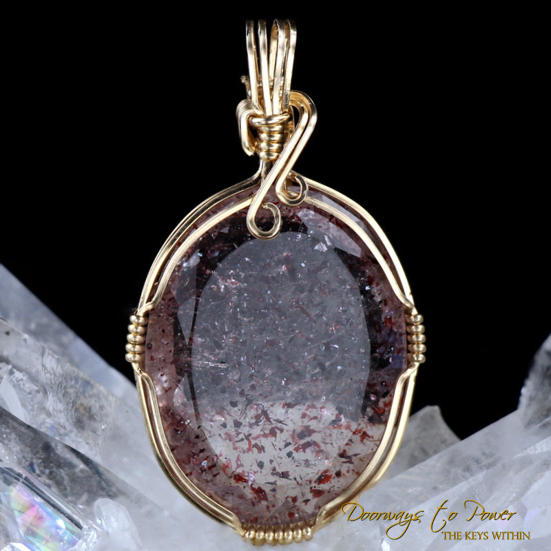 Melody Stone Super 7 Crystal Pendant 14k