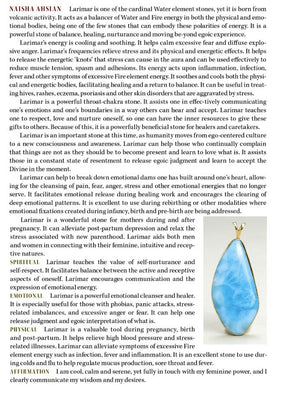 larimar crystal properties