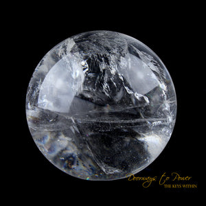 Starseed Lemurian Seed Quartz Crystal Sphere Ball 'Holographic Connection'