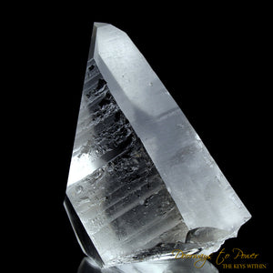 Golden Lemurian Lightning Strike Quartz Crystal Point