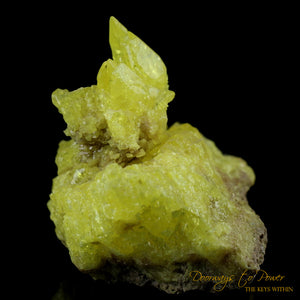 Fine Native SULFUR Crystal Specimen Bolivia 'Transformation & Balance'