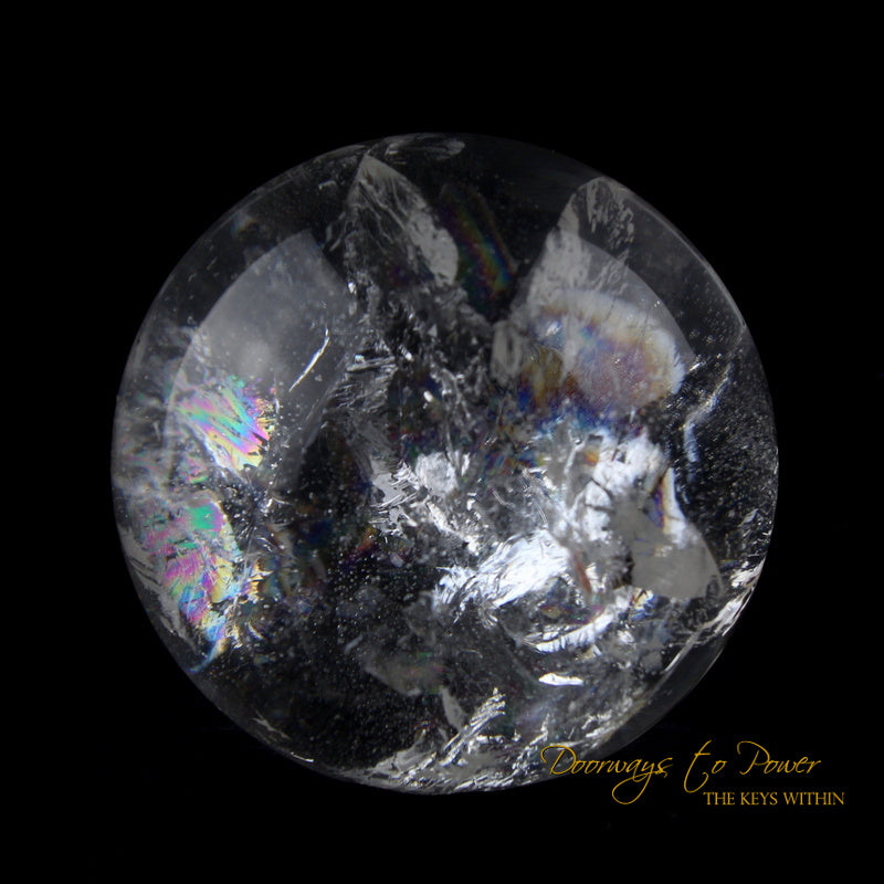Starseed Lemurian Seed Quartz Crystal Sphere Ball 'Holographic Connection'