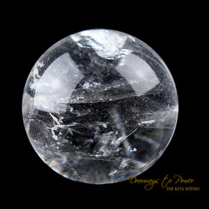 Starseed Lemurian Seed Quartz Crystal Sphere Ball 'Holographic Connection'