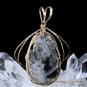 Azozeo Phenacite Crystal Pendant 14k