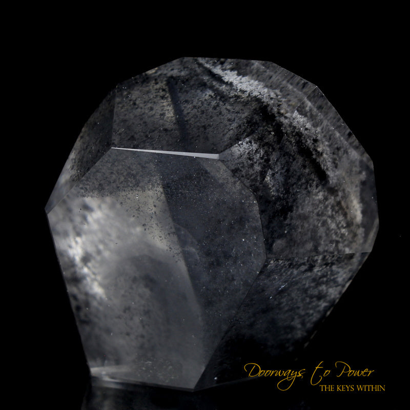 Black Phantom Lemurian Quartz Master Crystal 'The Protector' 