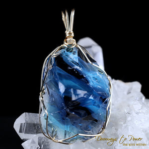 Oracle Eye Monatomic Andara Crystal Pendant 14k