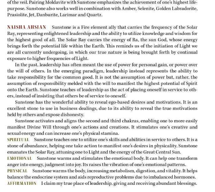 Sunstone Crystal Properties