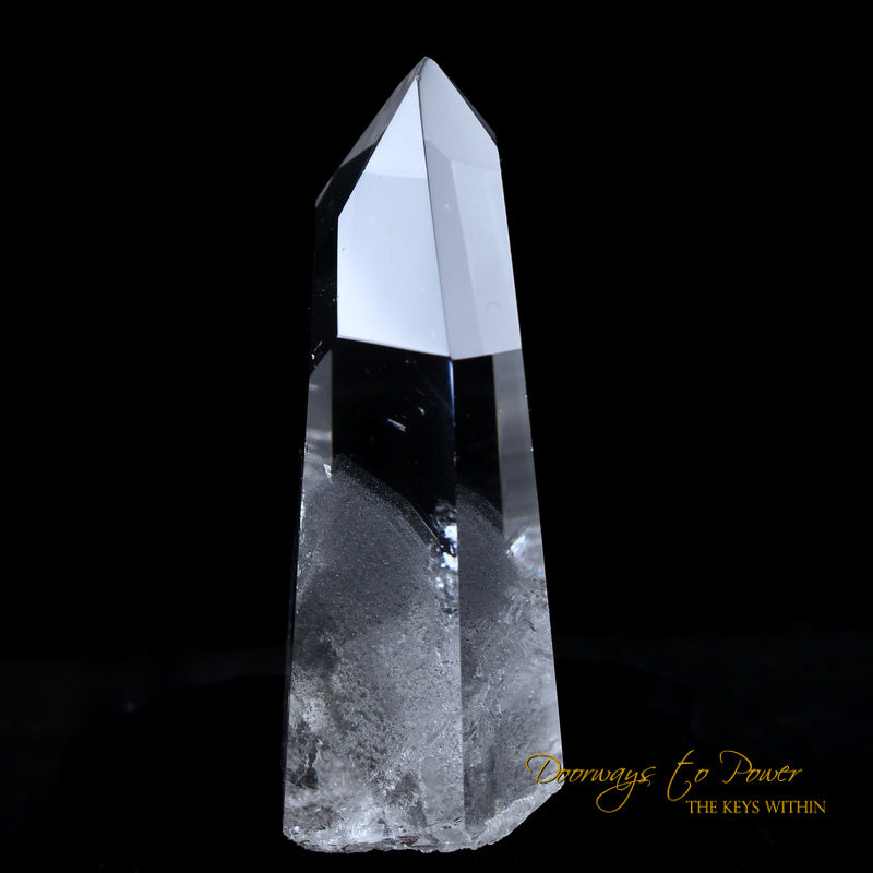 Black Phantom Lemurian Quartz Portal Time Link Crystal 'The Protector'