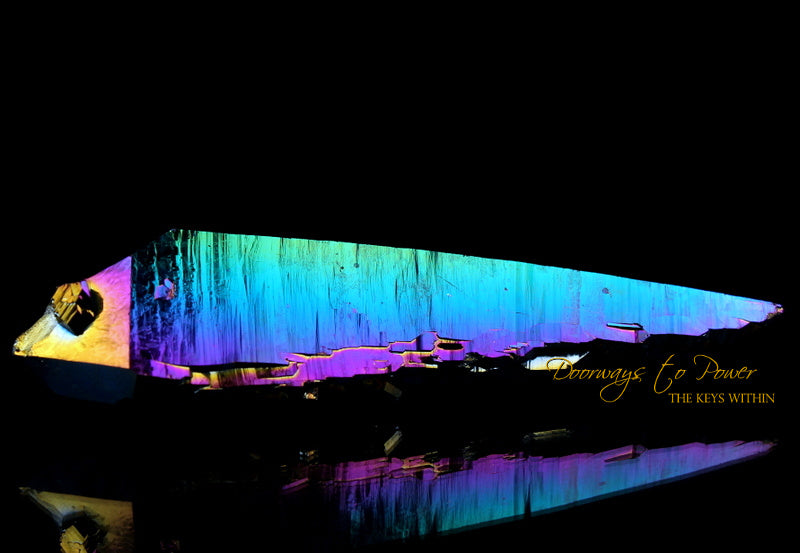 Titanium Aura Quartz Master Record Keeper Crystal 'Frequency Shifter'