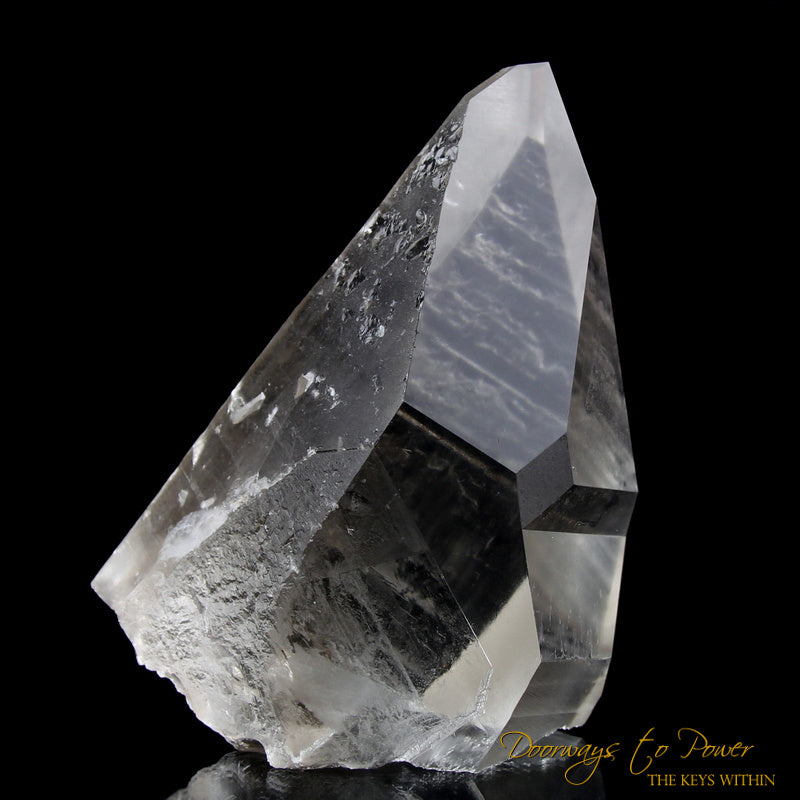 Golden Lemurian Lightning Strike Quartz Crystal Point