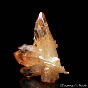 Tangerine Aura Imperial Gold Crystal Cluster