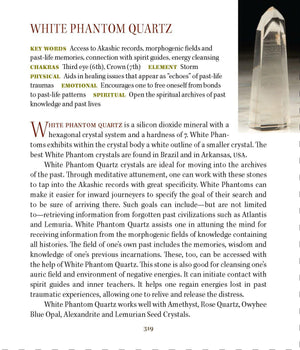 White Phantom Quartz Properties Book of Stones