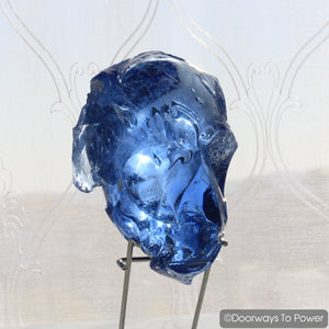 Original Lady Nellie Blue Monatomic Andara Crystal Skull 'Blue Pearl' Rare