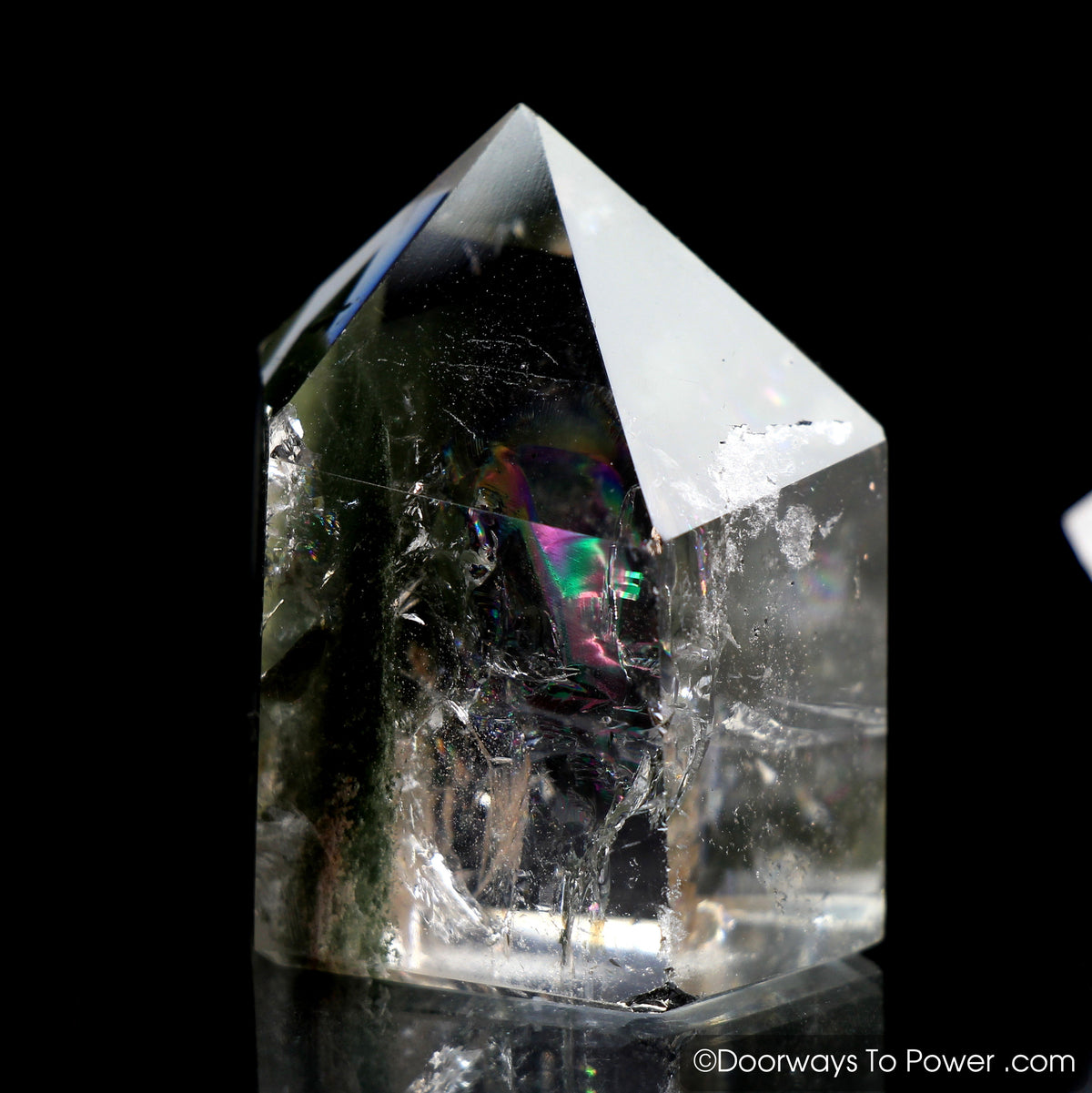 John of God Casa Crystal Point w/ Rainbows & Inclusions 'Triumph'