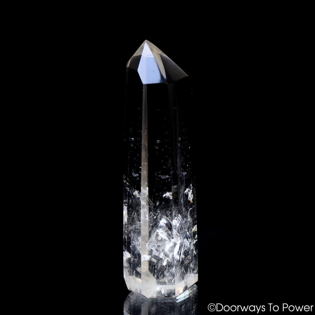 John of God Quartz Casa Crystal Point w/ Rainbows 'Manifest Spirit Isis'