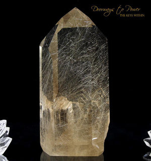 Golden Healer Lemurian Quartz Crystal Point 